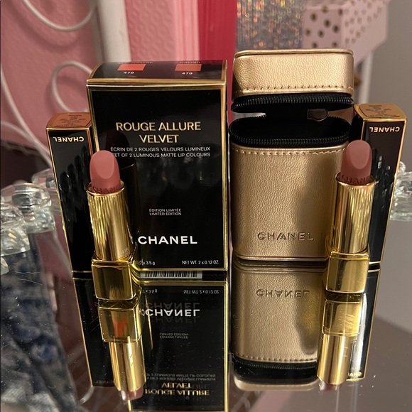 Chanel Rouge Allure Velvet Matte Lipstick Duo - Crush and Rencontre - Picture 5 of 6